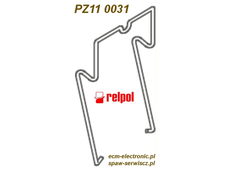 Obejma sprynowa typu PZ11 0031 do gniazd przekanikw R15 2P,